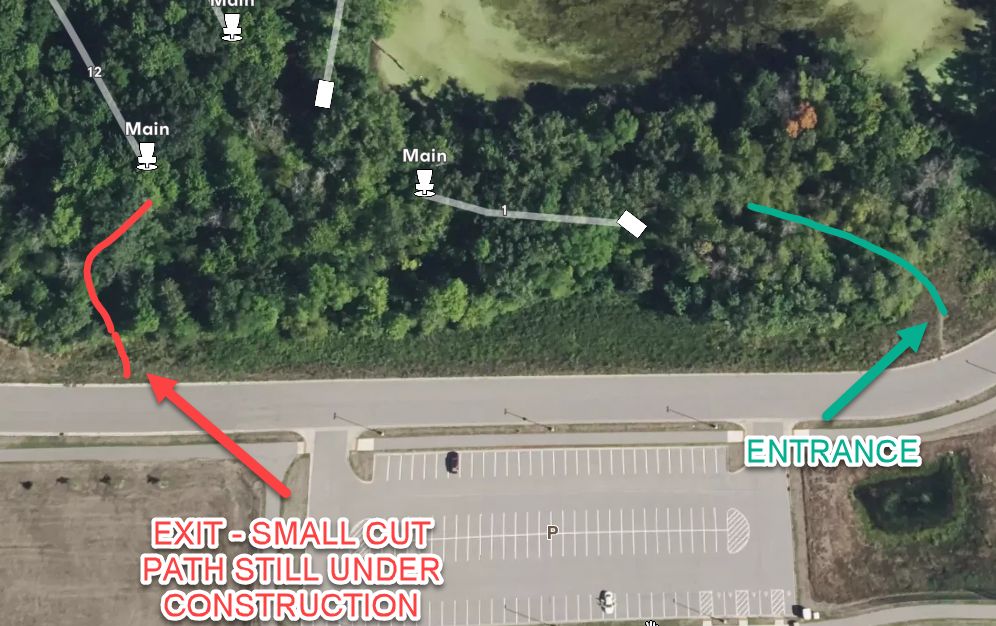 Entrance and exit map