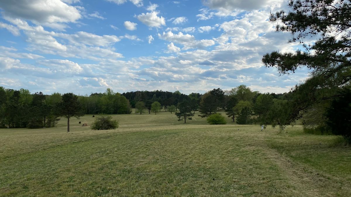 Eighteen.  As in throws to get there.   Seriously, perfect day of DG.