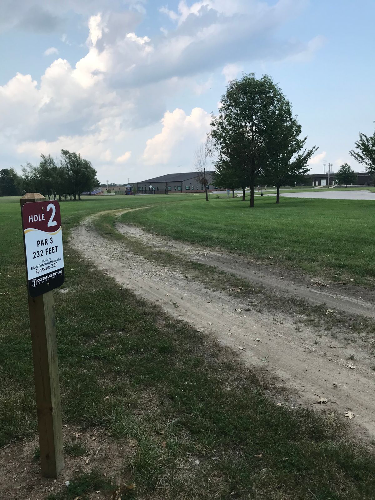 Hole #2 tee area