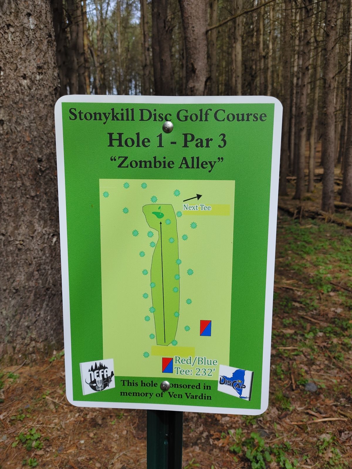 Hole 1 map
