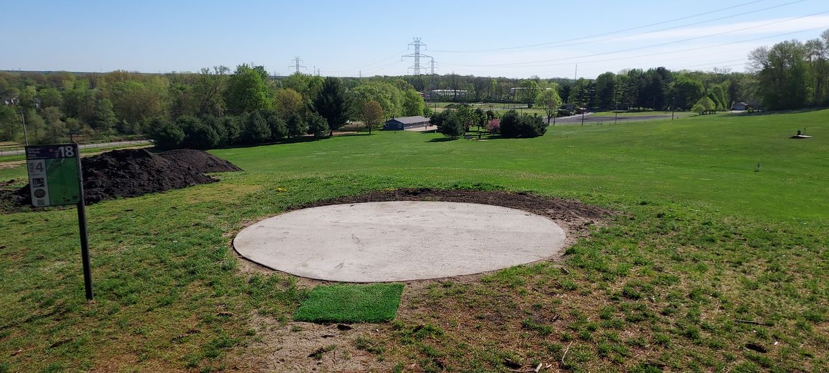 New Hole 18 tee pad