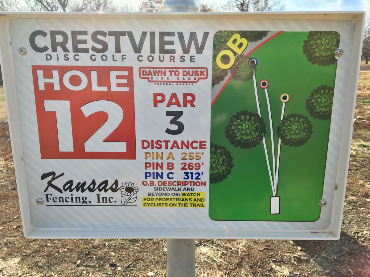 Hole 12 Tee Sign