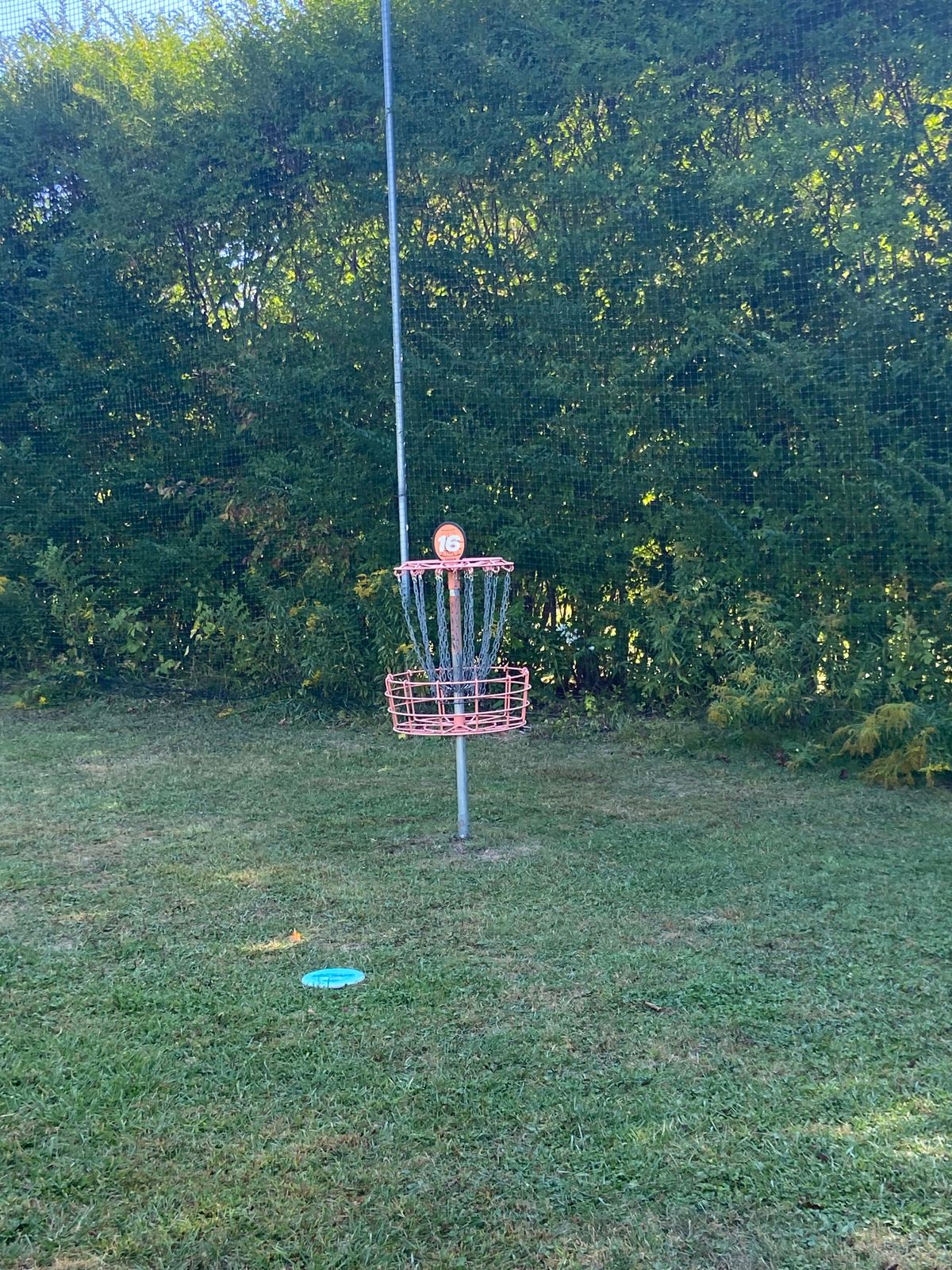 Hole 16’s basket