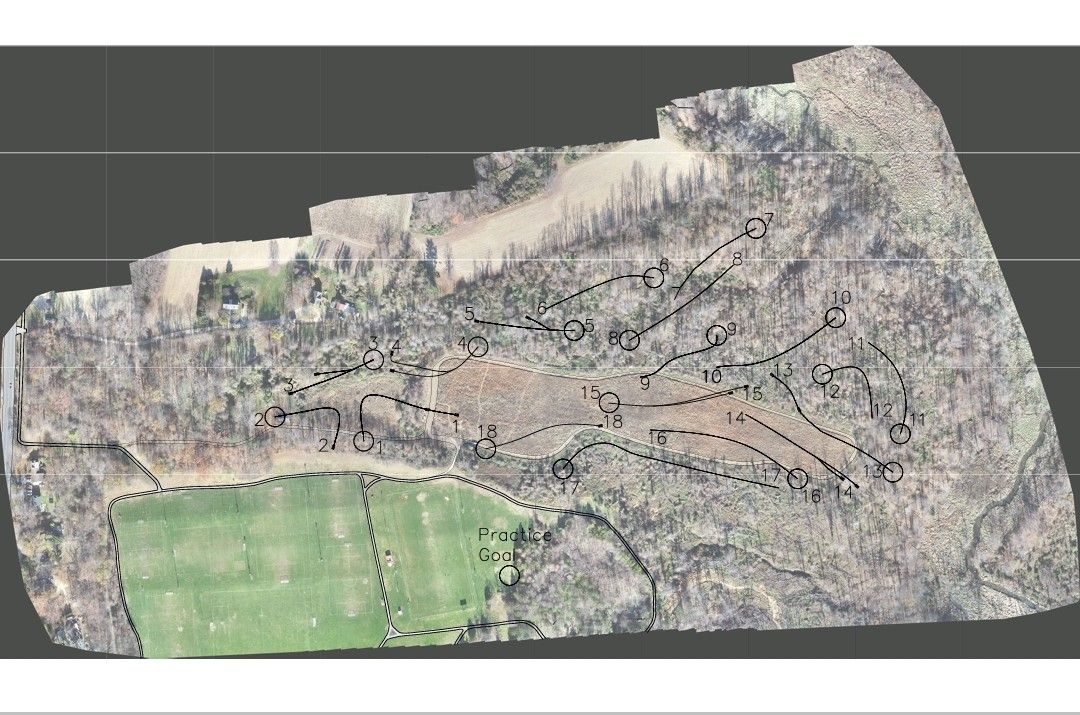 Proposed full 18 course over Mosaic. (Mosaic provided by licensed Pilot)
