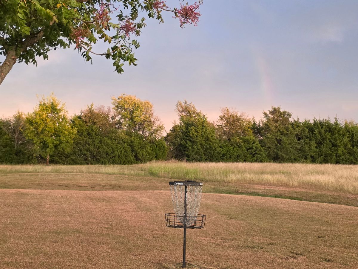 hole 18 looking east (same basket used for holes 5 and hole 16).