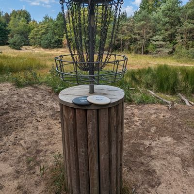 Nice course with some unique basket placements!