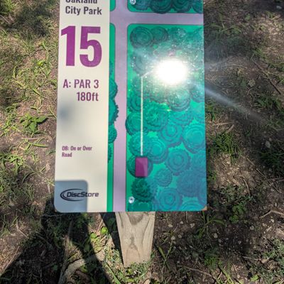 Hole 15 tee sign