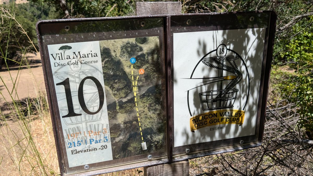 Hole 10 Tee Sign