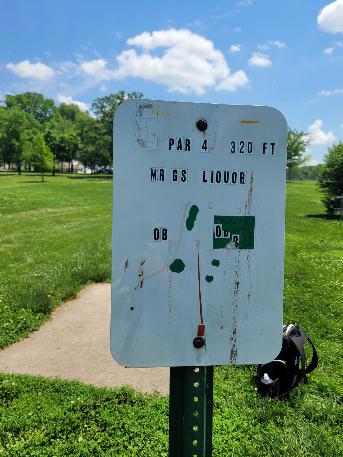 Hole 6 Tee Sign