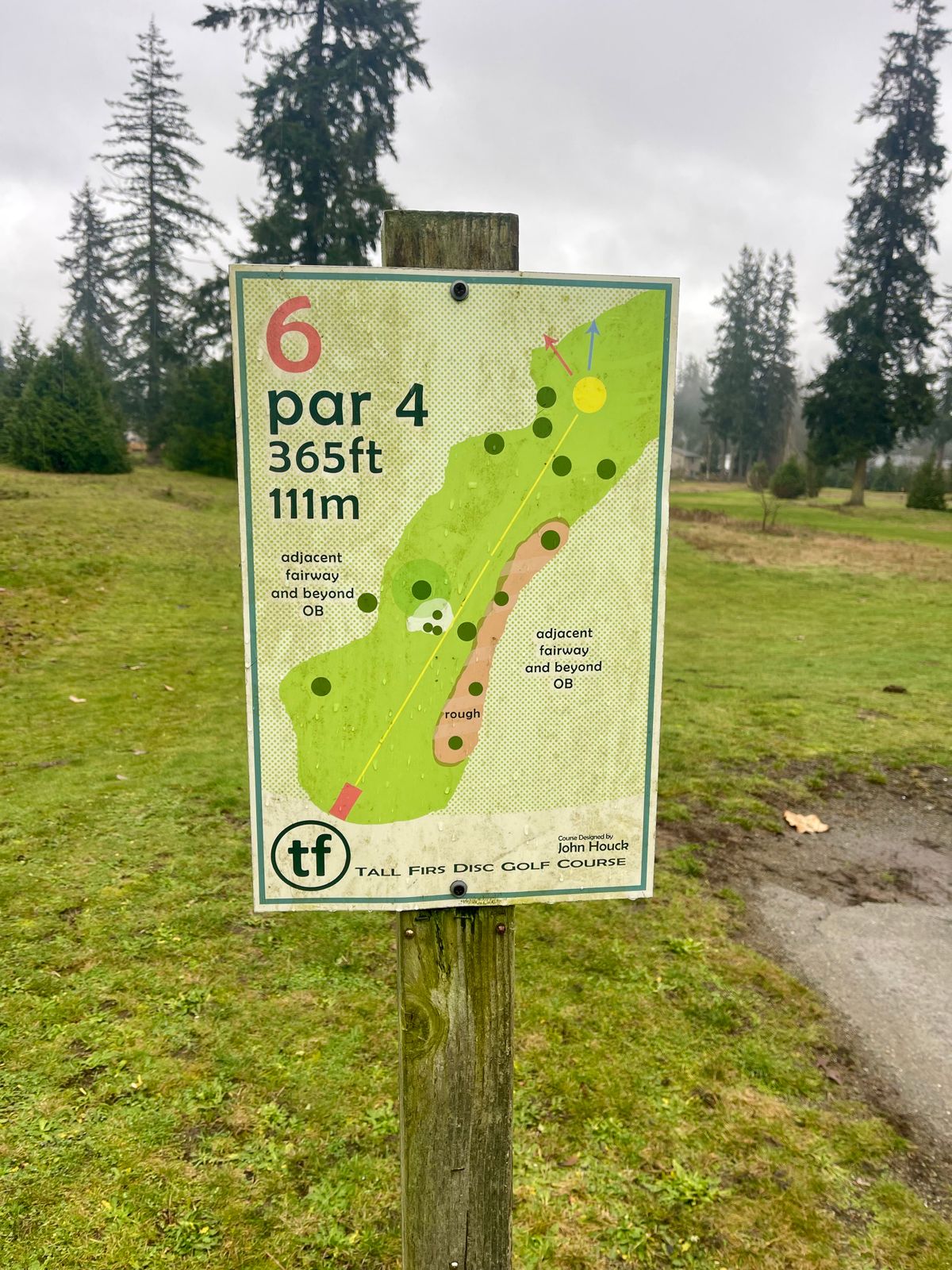 Hole 6 sign
