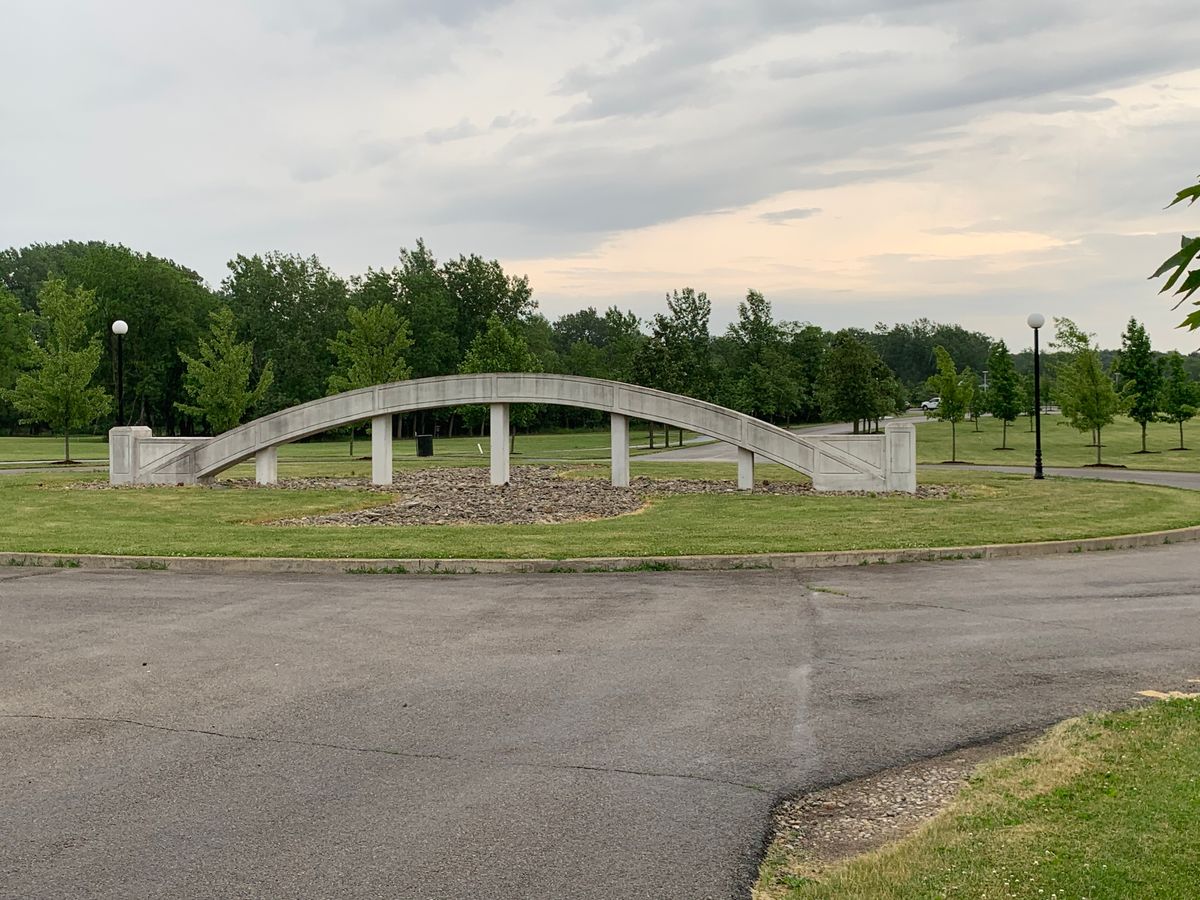 Archway at park entrance..