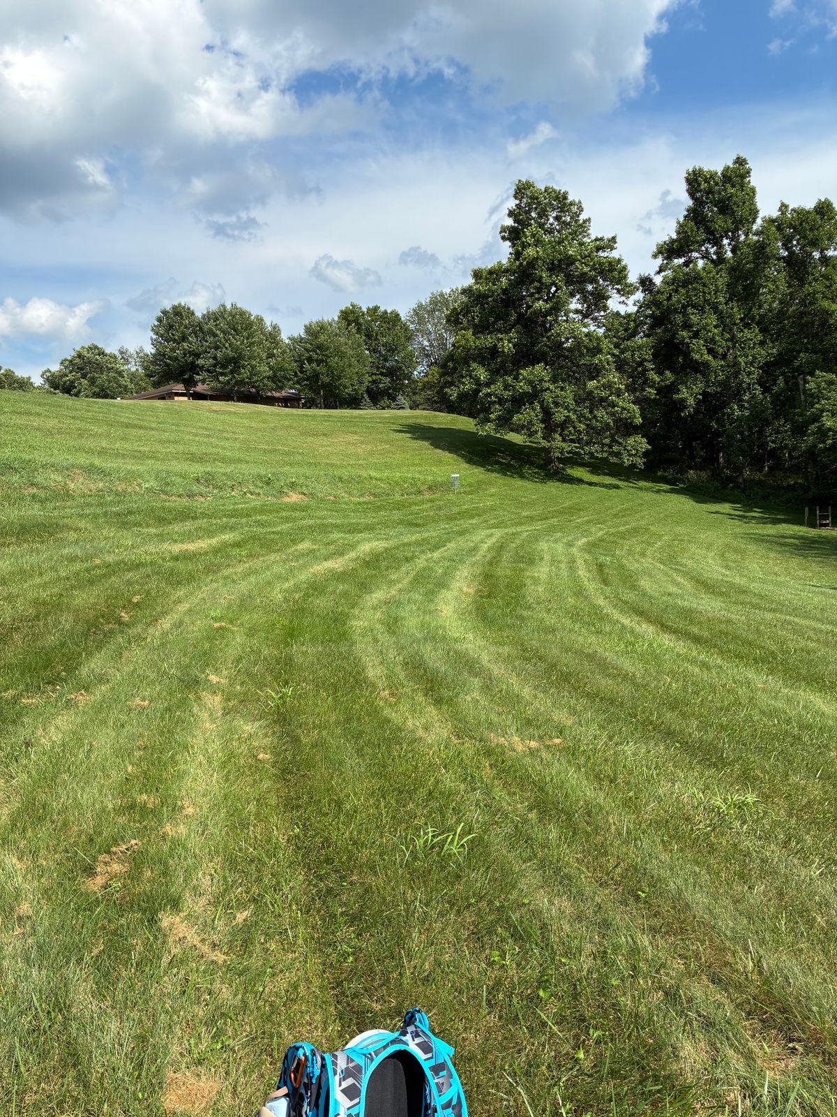 #13 fairway toward baskets.
