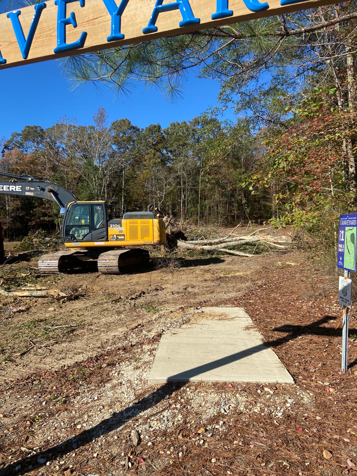 View from Hole 1 w/construction