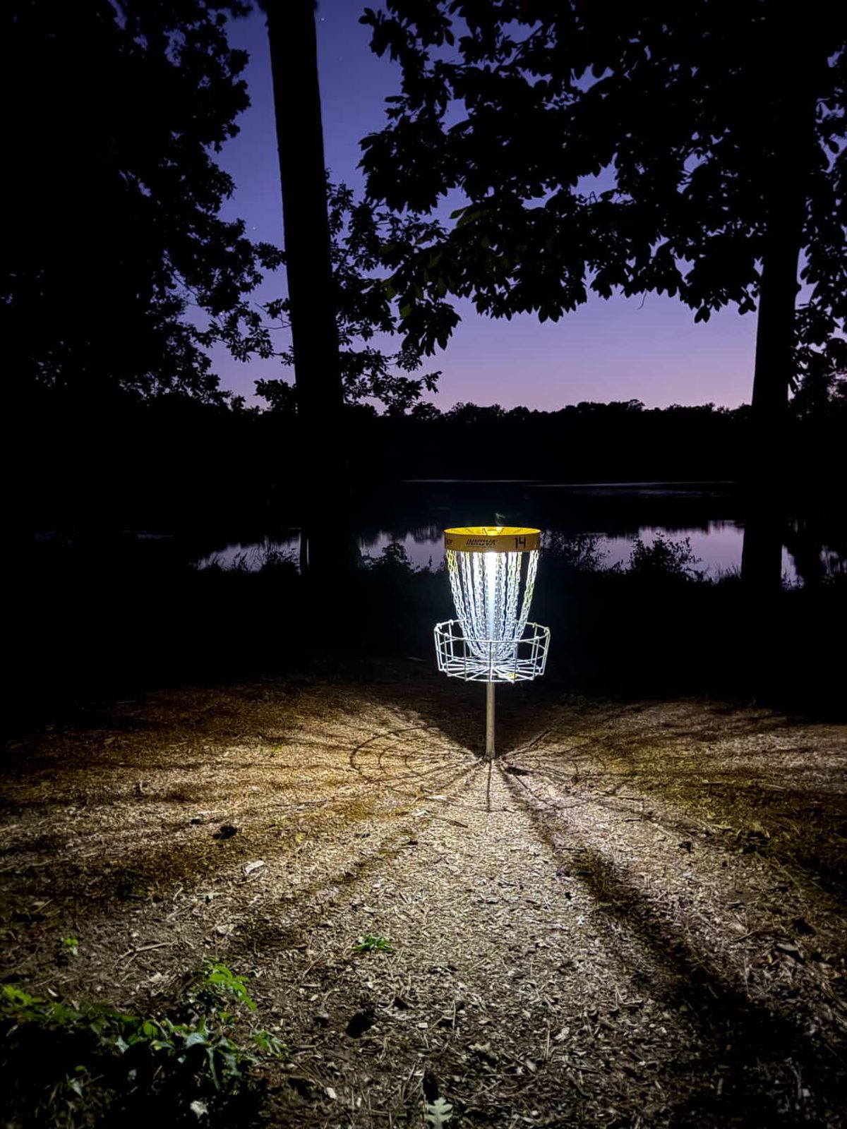 Hole 14 at night