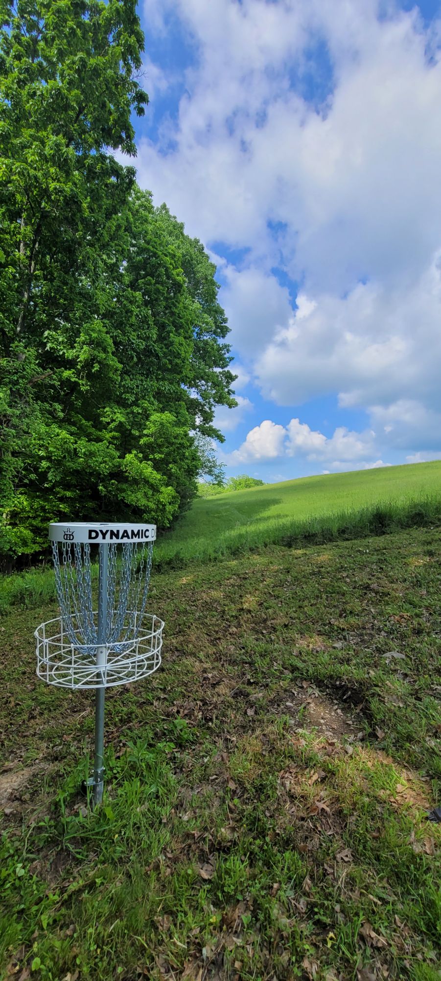 13 basket, reverse down fairway
