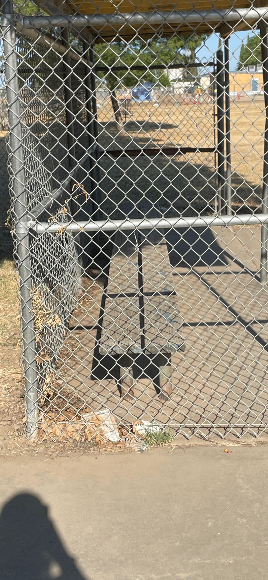 Hole 1 Fairway? Basket behind dugout.