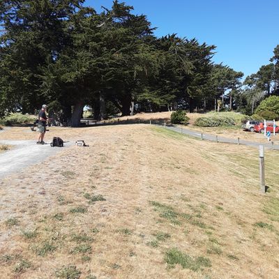 Standing on 1st tee.