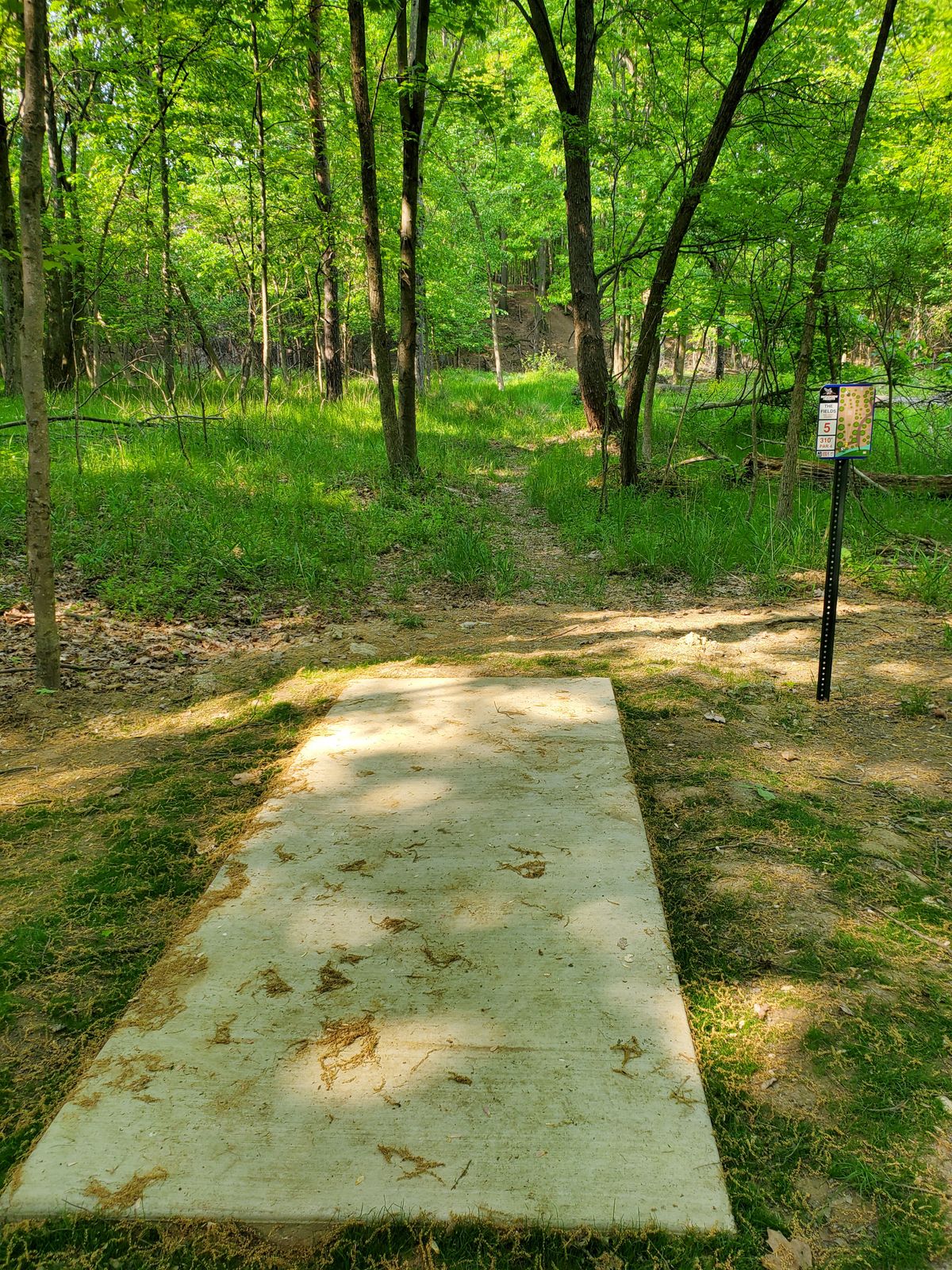 Tee to landing zone.