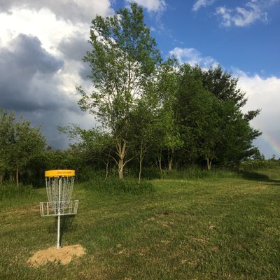 Hole 1 with rainbow 6/11/2022