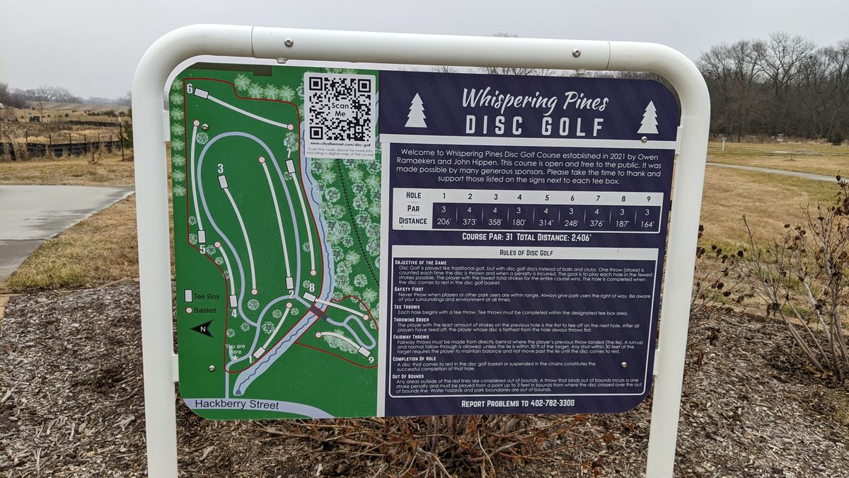 Whispering Pines Disc Golf Course