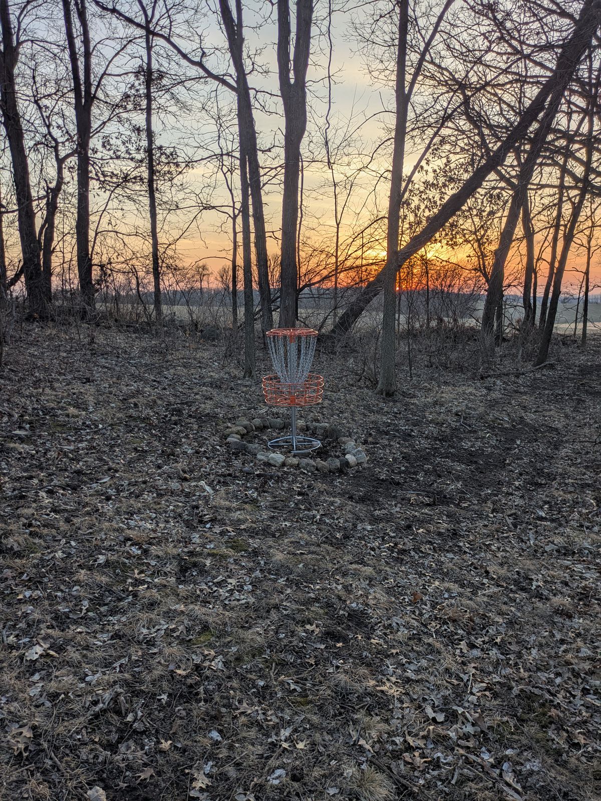 Hole 1 basket