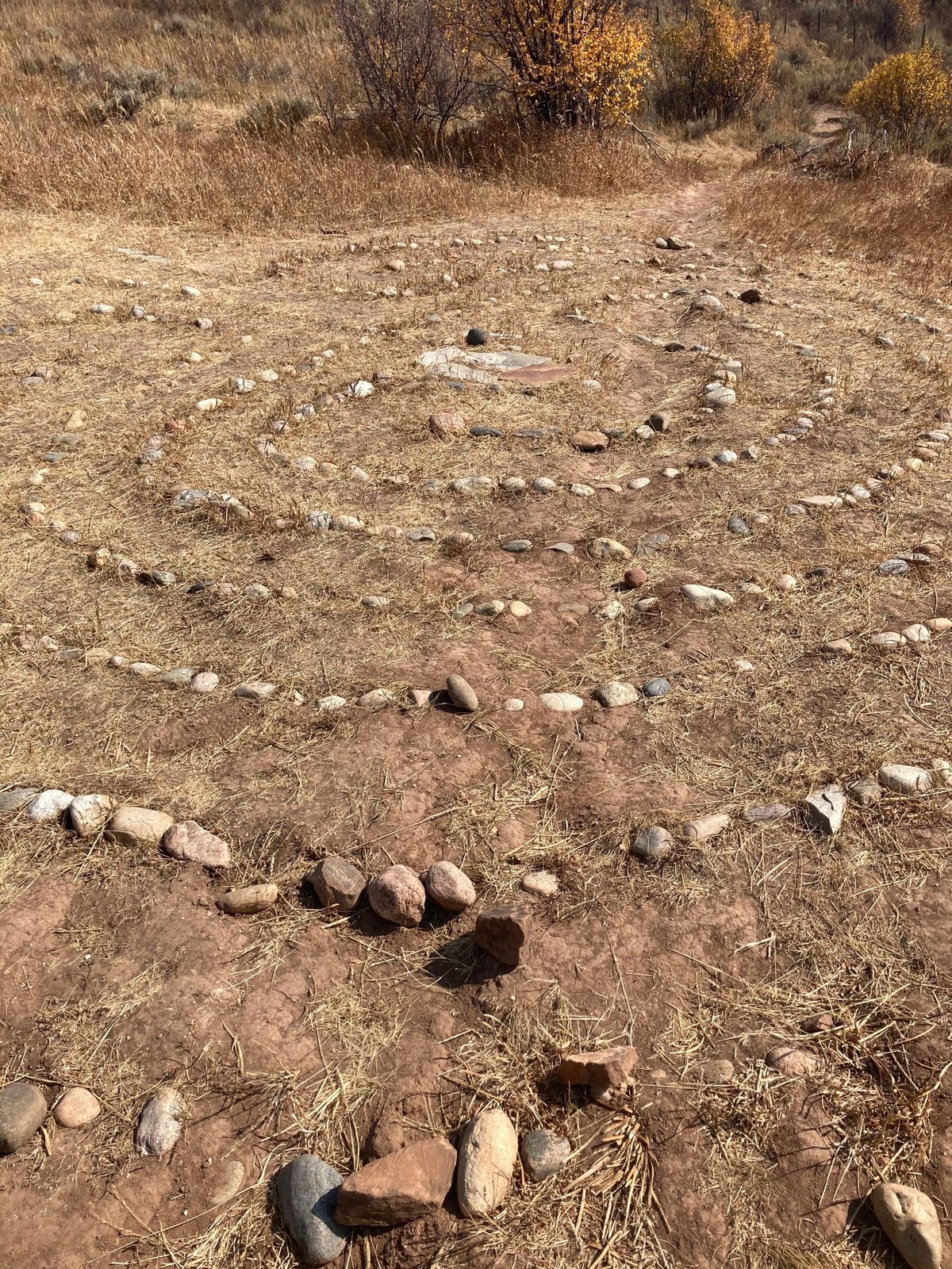 Labyrinth in hole #4 fairway