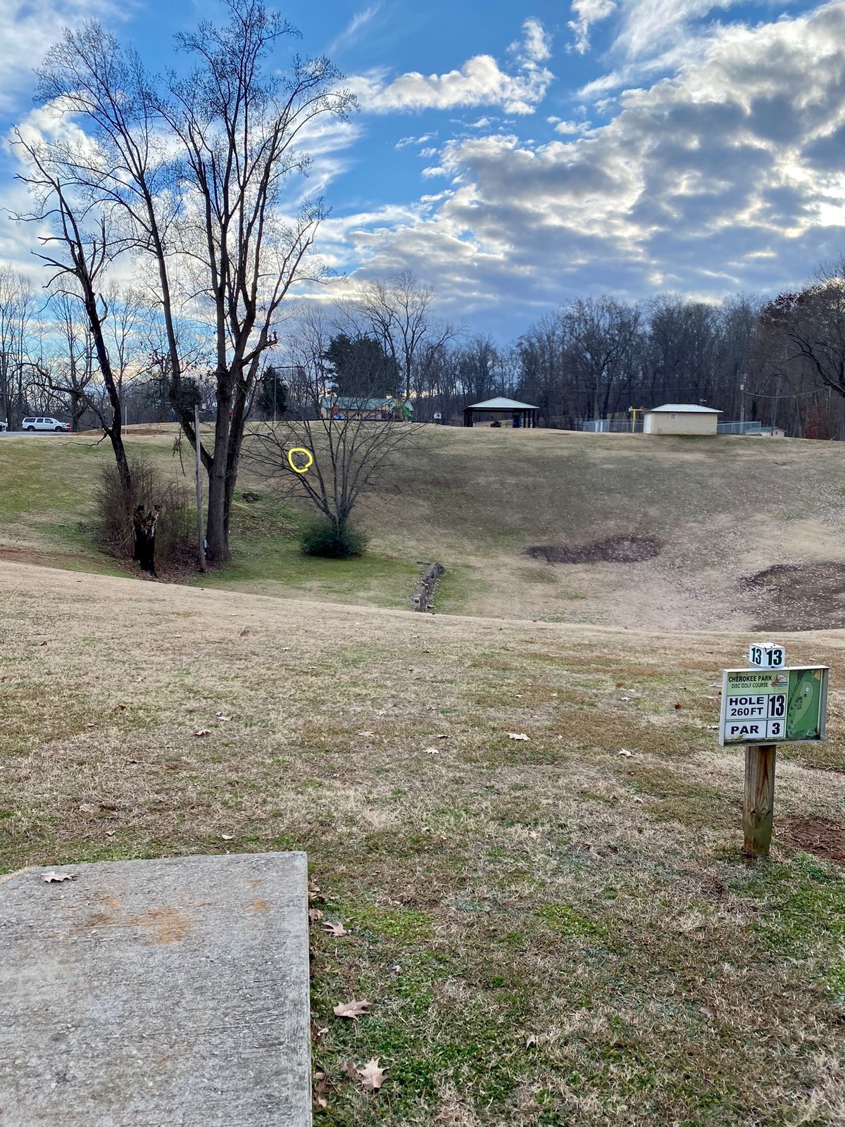 Hole 13 tee