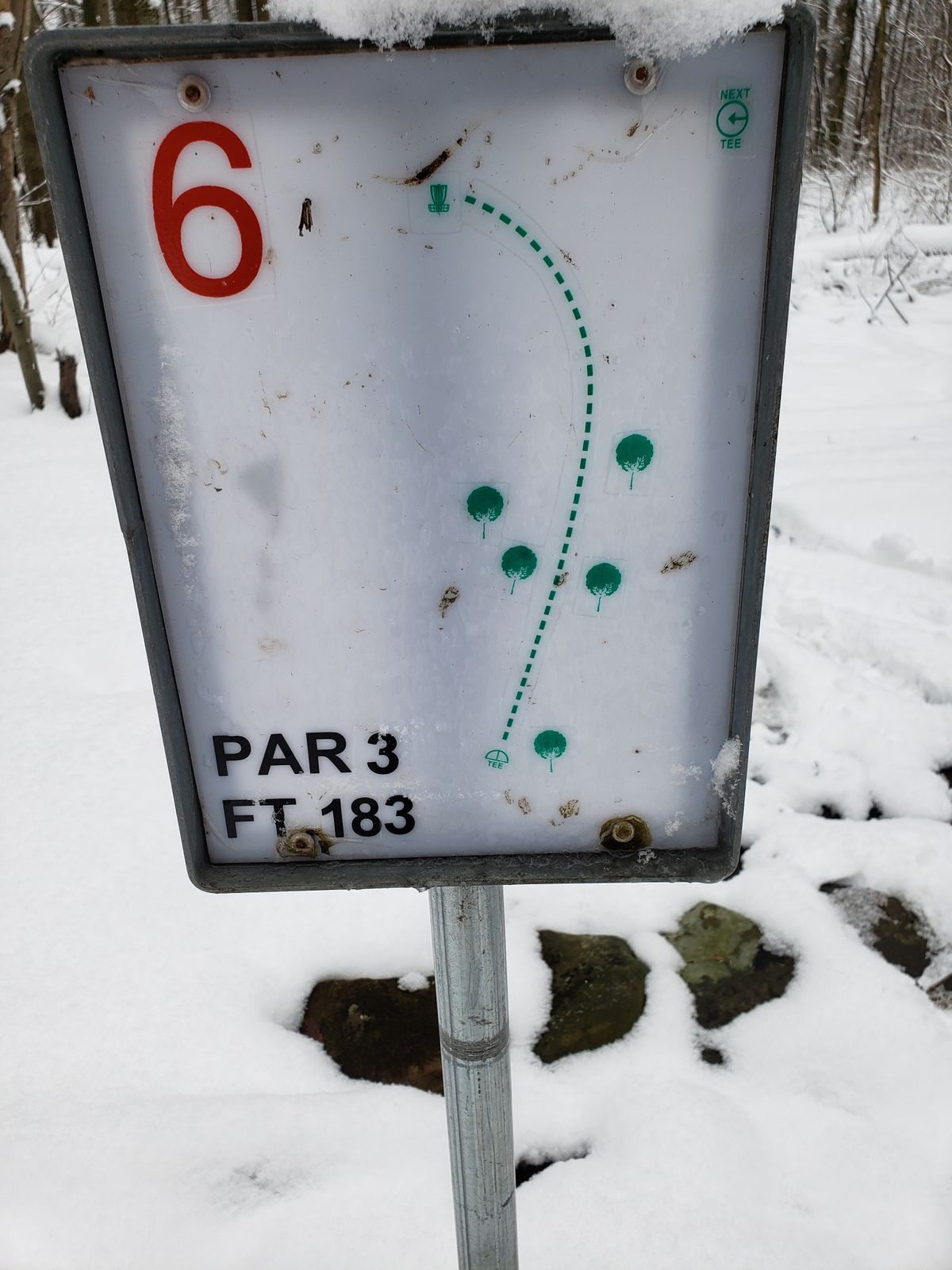 6 tee sign