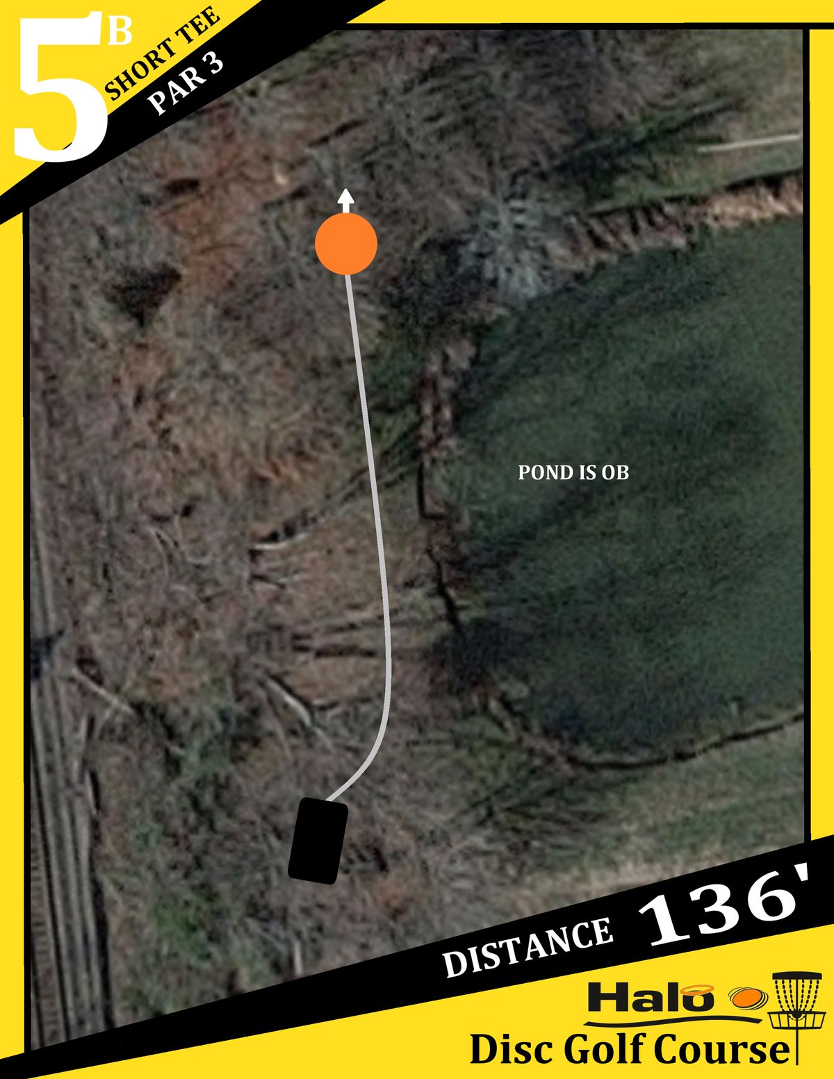 Hole 5B Tee Sign