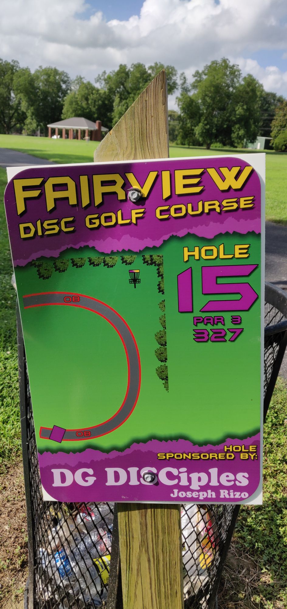 Hole 15 Purple TeeSign