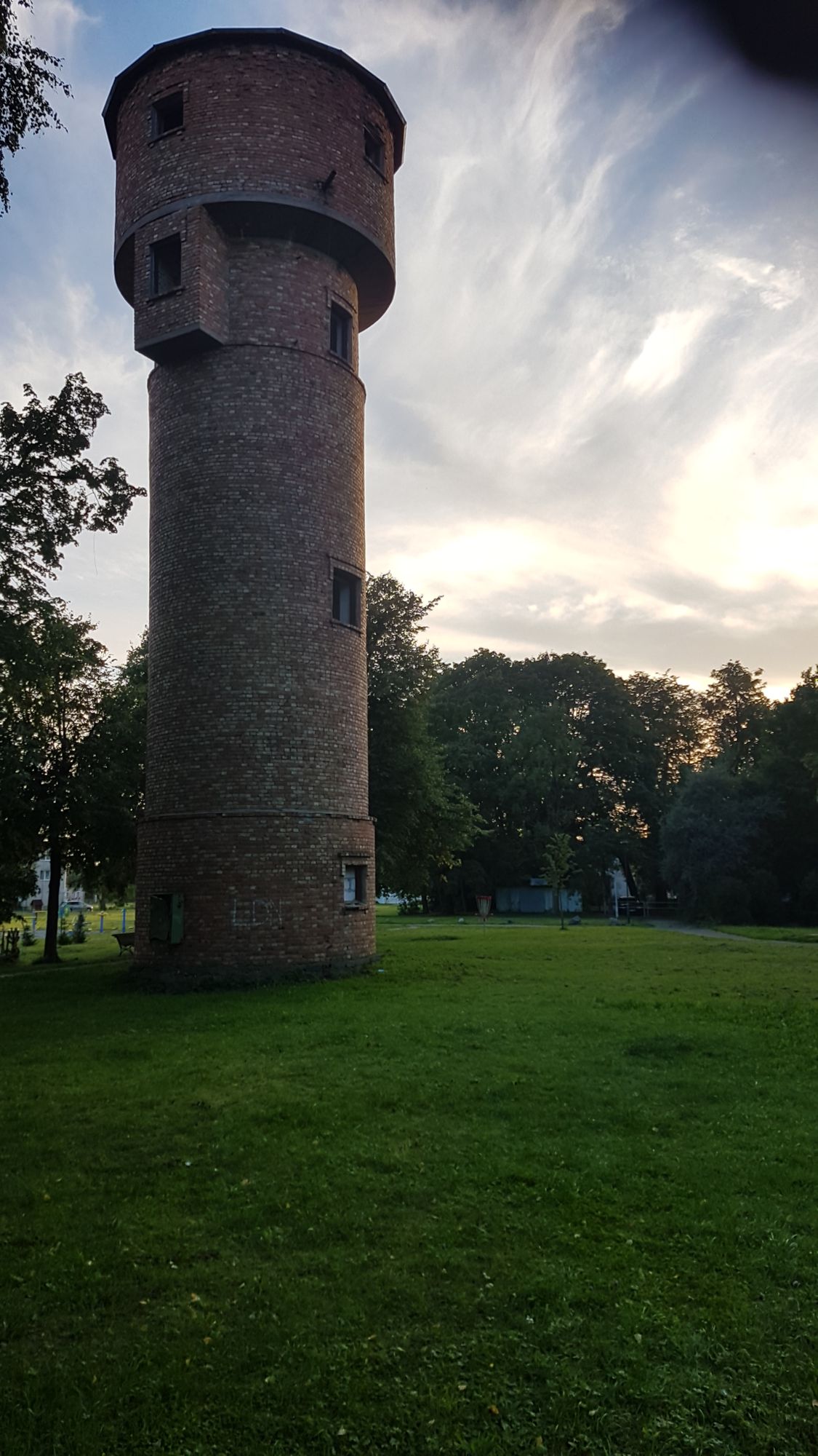 Hole#9. First tee is behind this tower