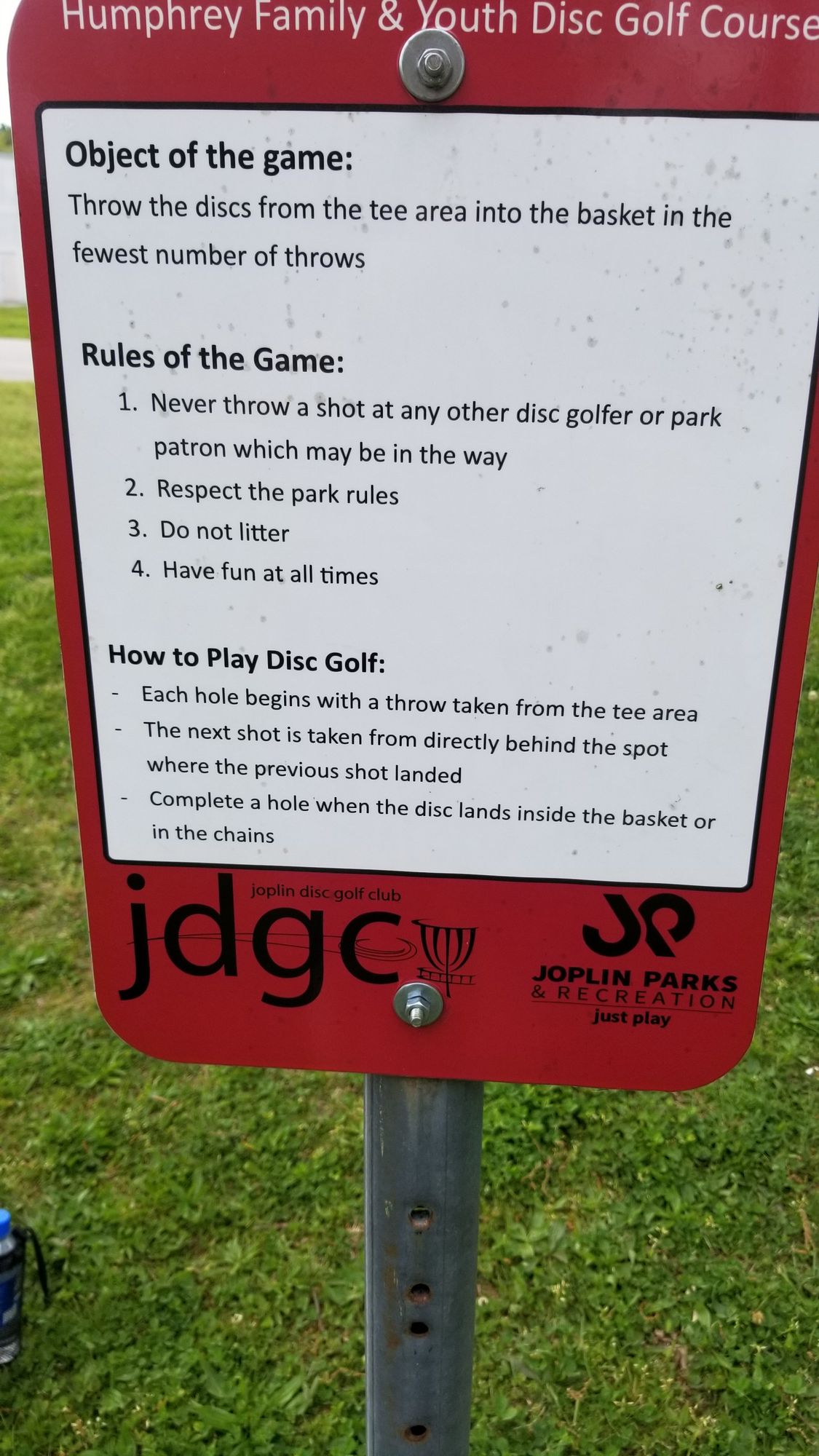 Basic rules for the course