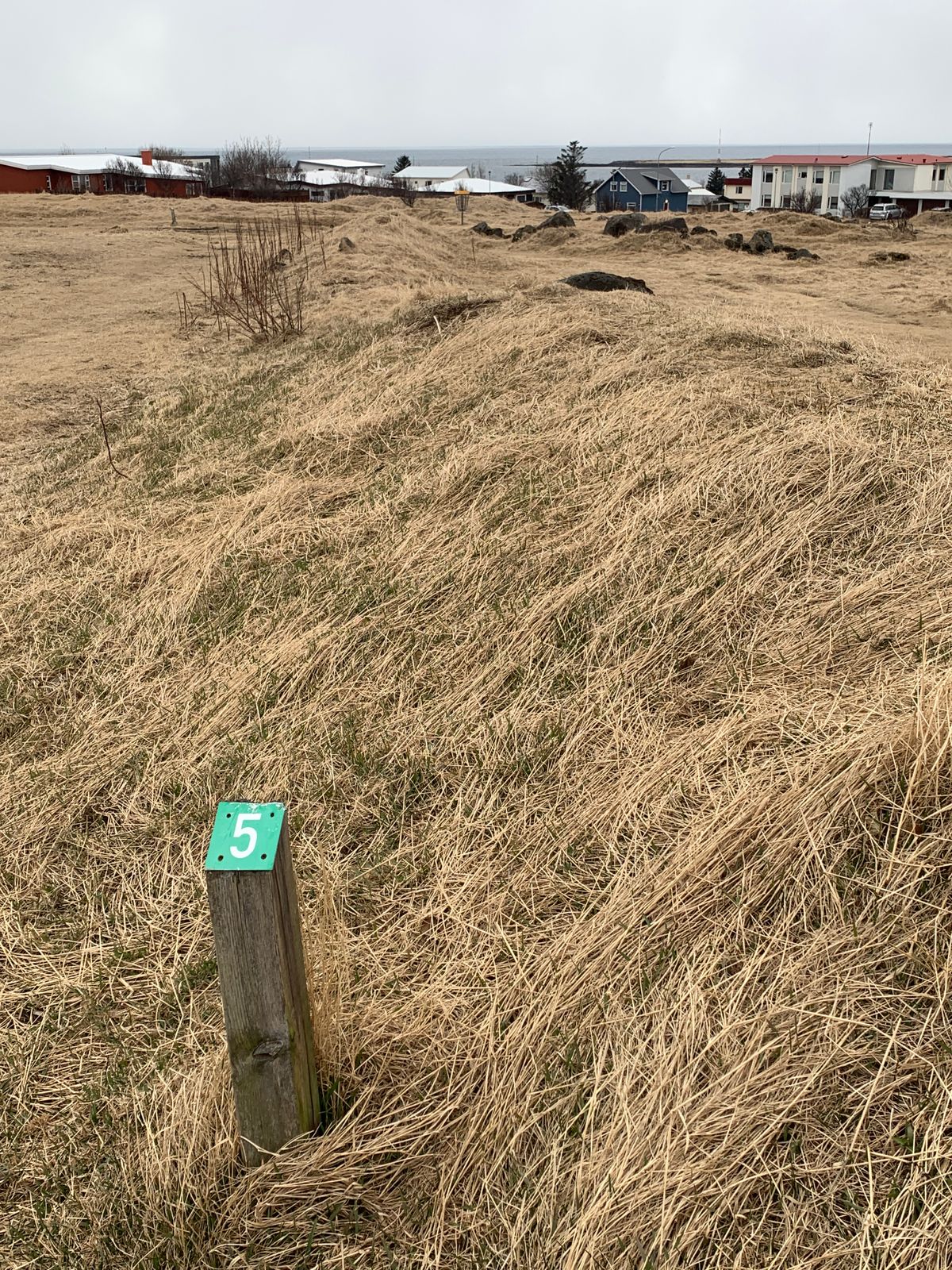 Tee marker and fairway hole 5