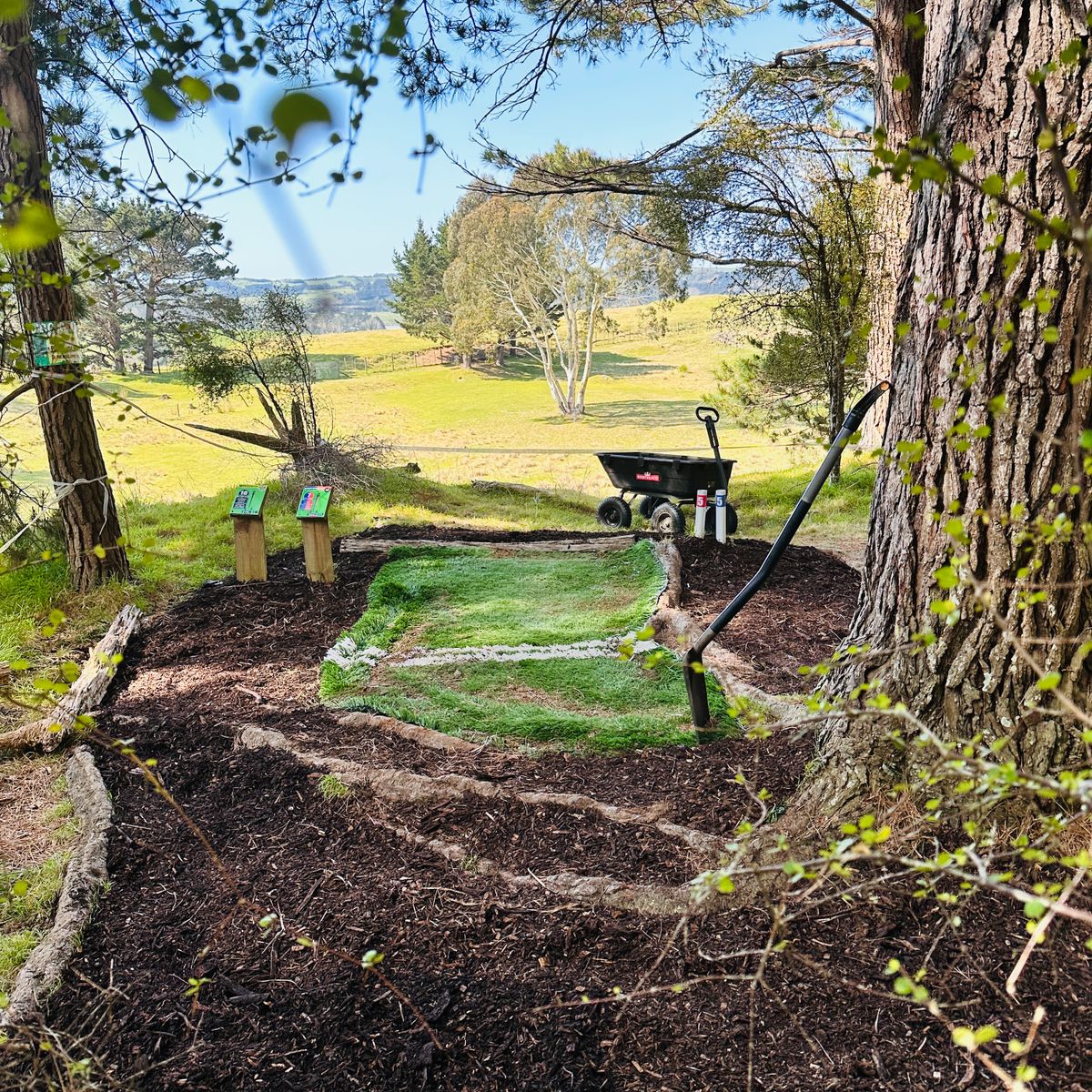 Au Naturale… hole 5 is a short downhill gem has a tee pad that accentuates the natural location