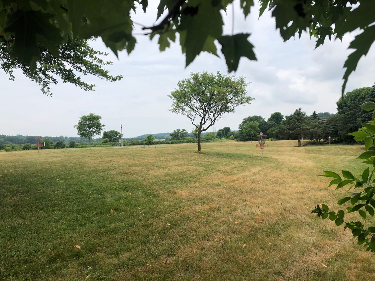 Wide shot of whole course