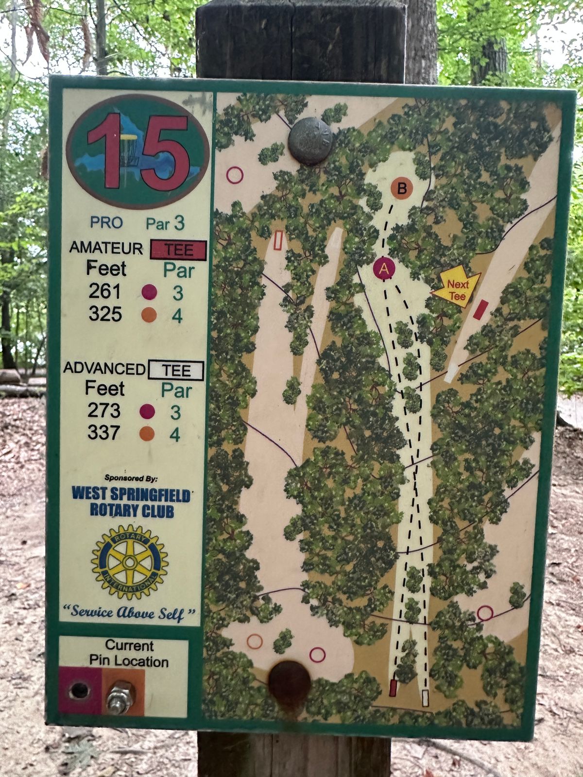 Hole 15 map