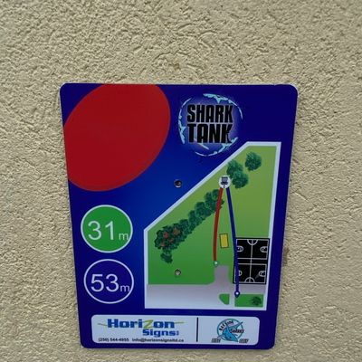 Most tee boxes have a fairway sign close by