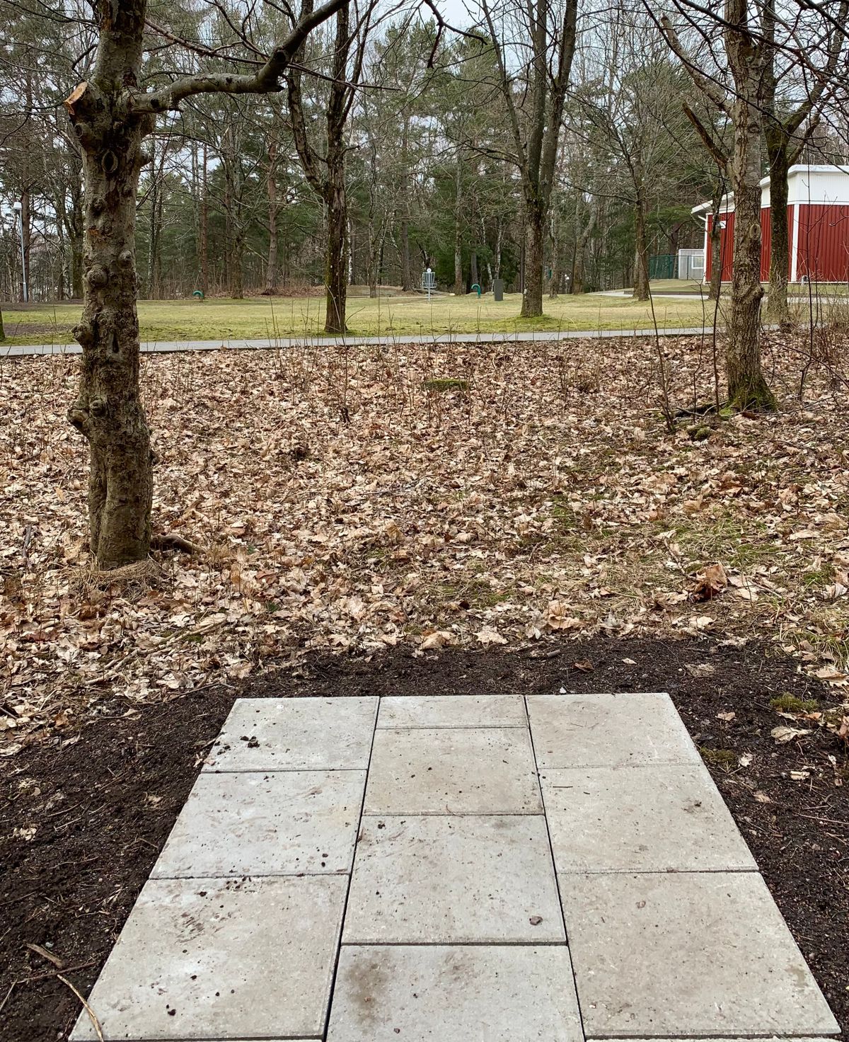 Teepad on hole 6