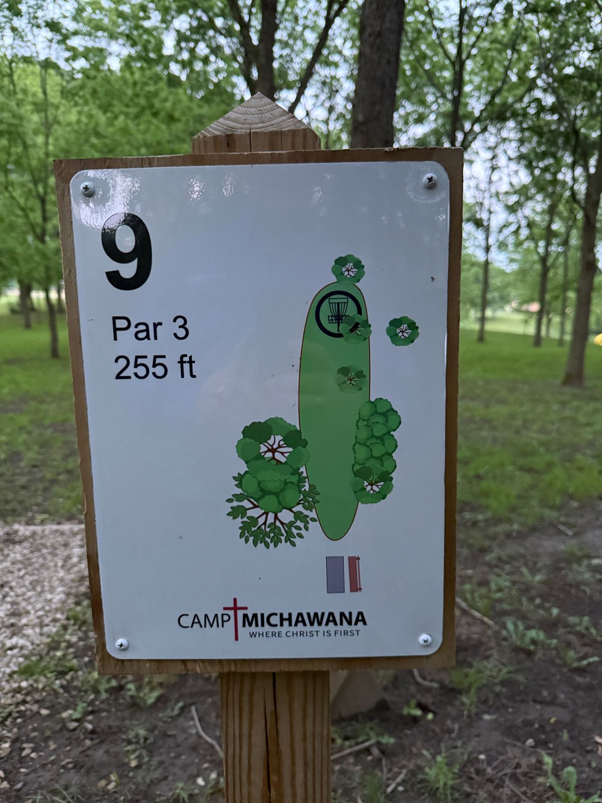 Hole 9 Sign