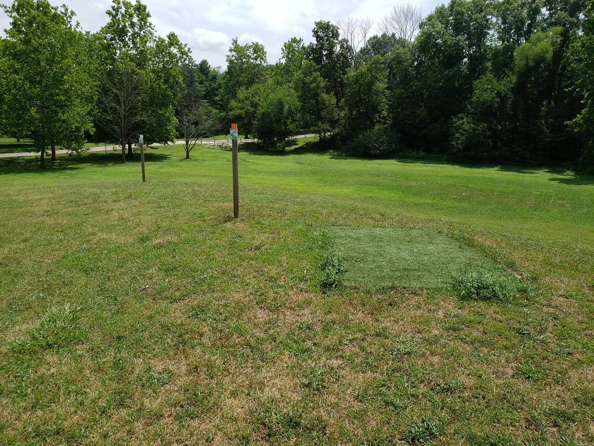 #5 Tee Boxes, facing Fairway.