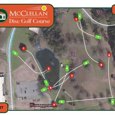 Course designed by: Braydenton McCormick (July 2022) 
Features three water holes (one on an island)