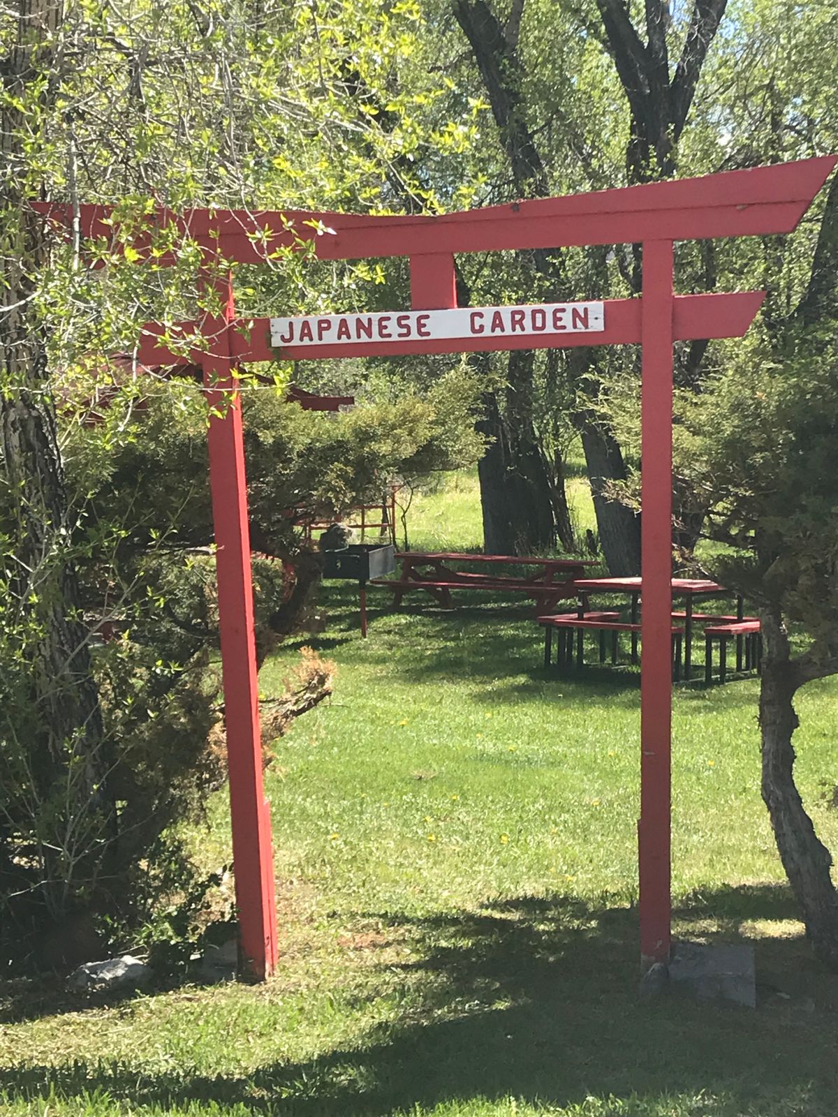 They got this nice little Japanese Garden area.