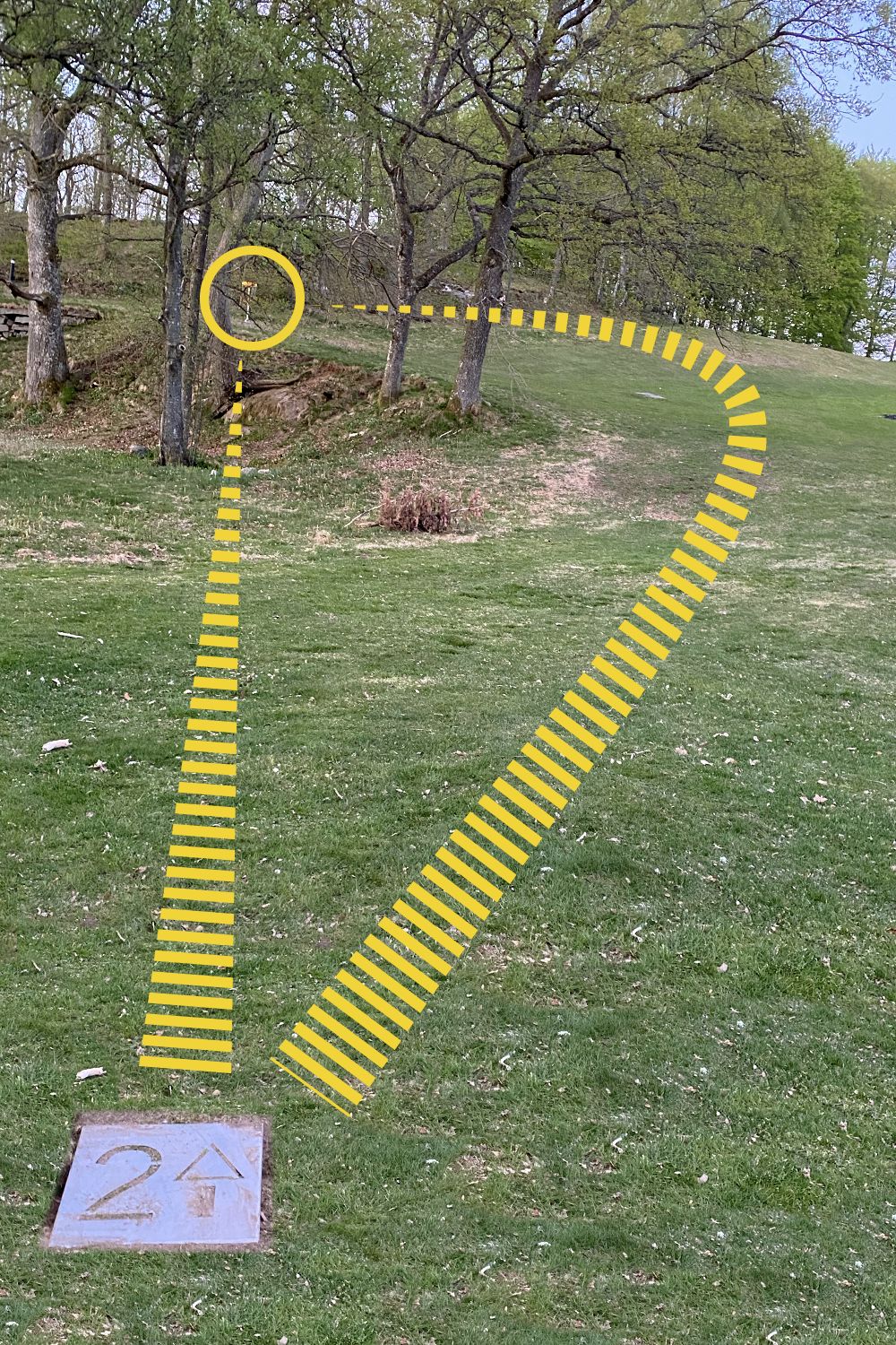 Hål 2, alternativa spelvägar