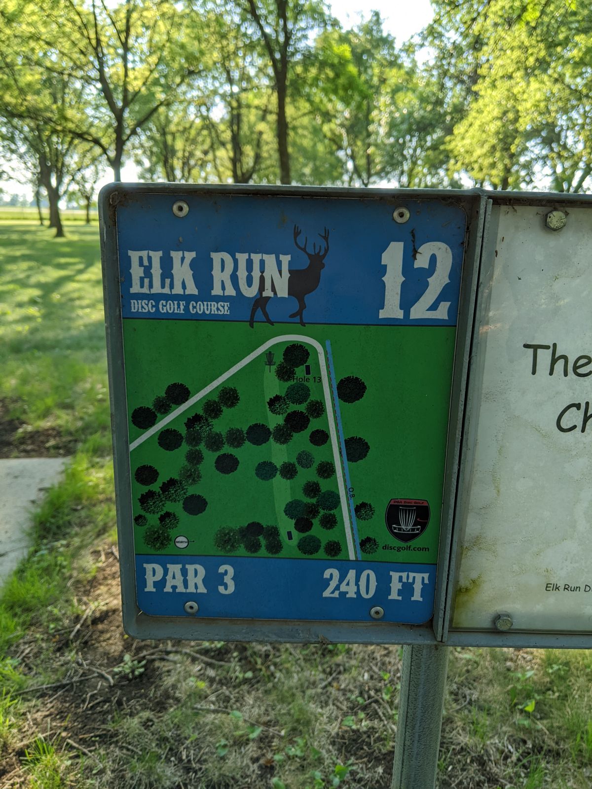 Hole 12 sign