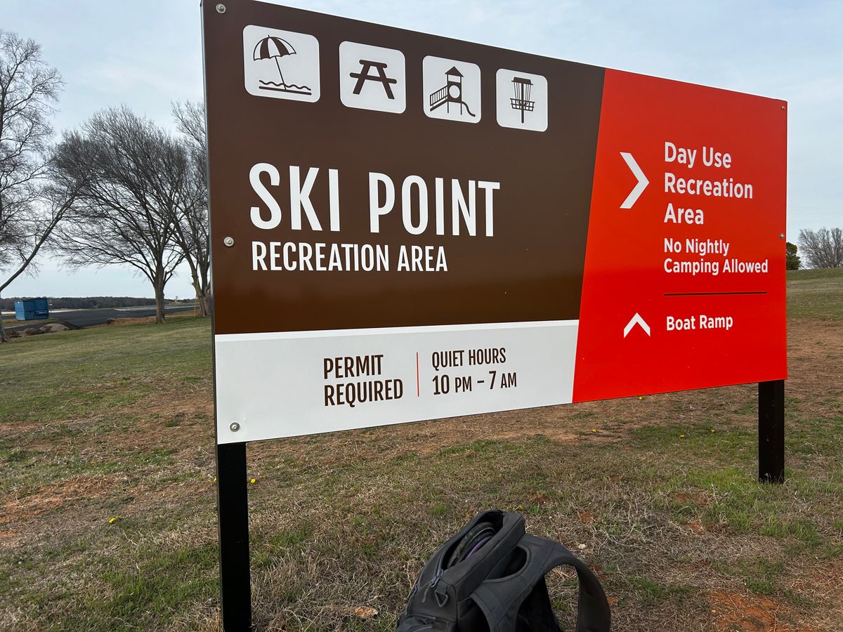 Ski Point Entry Sign