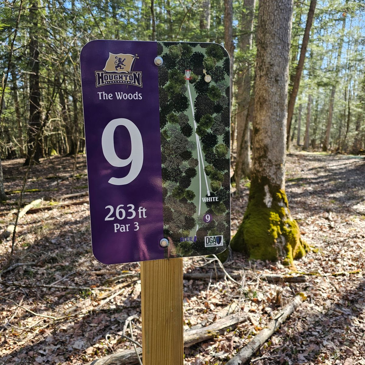 Signage for Hole #9