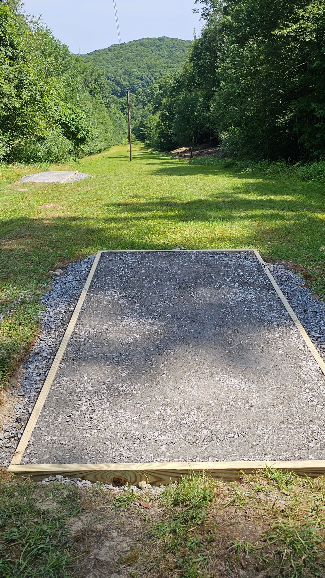 6 Blue Tee with base material. Your to be installed this fall.