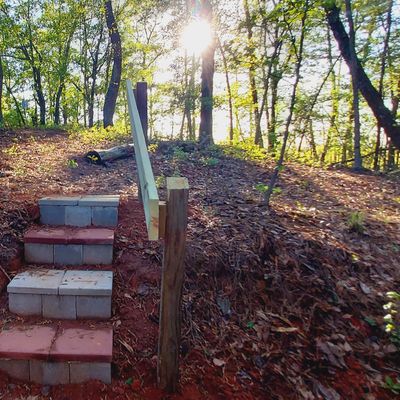 Stairs to Hole-6 tee pad