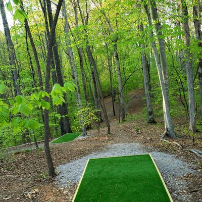 Hole 3 A and B tee  positions
15' negative elevation change