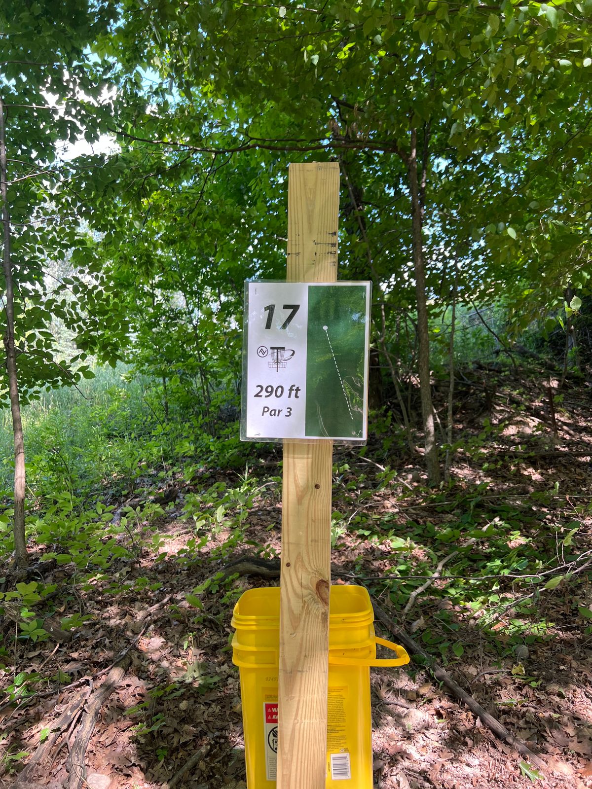 Hole 17 sign